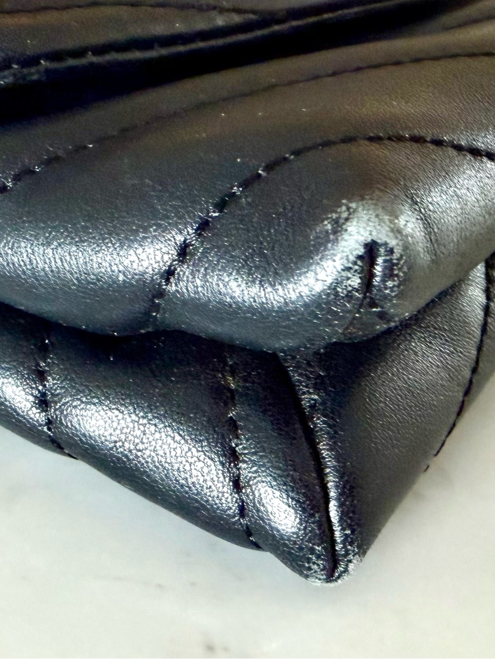 Tory Burch Kira Chevron in Black - Picture 3 of 7